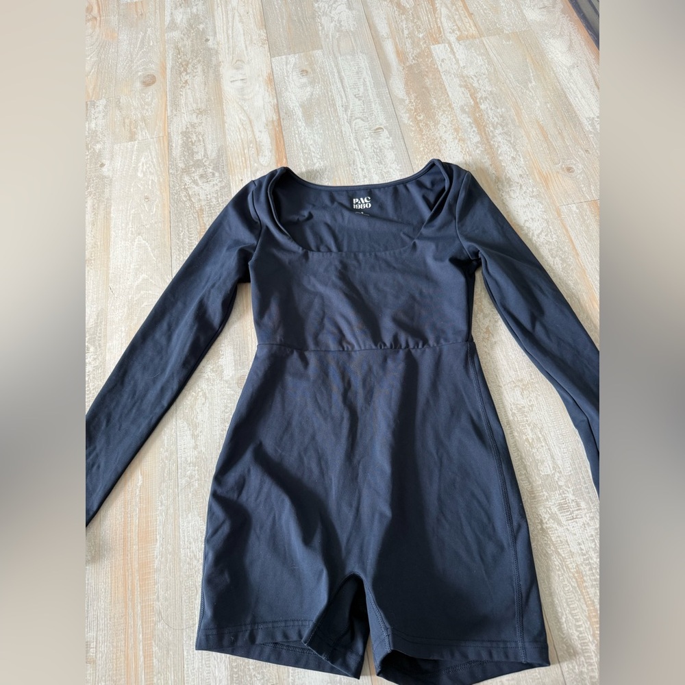 PacSun Navy Blue Long-Sleeve One Piece